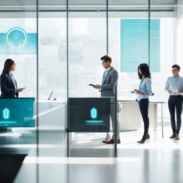 Illustration of secure data practices